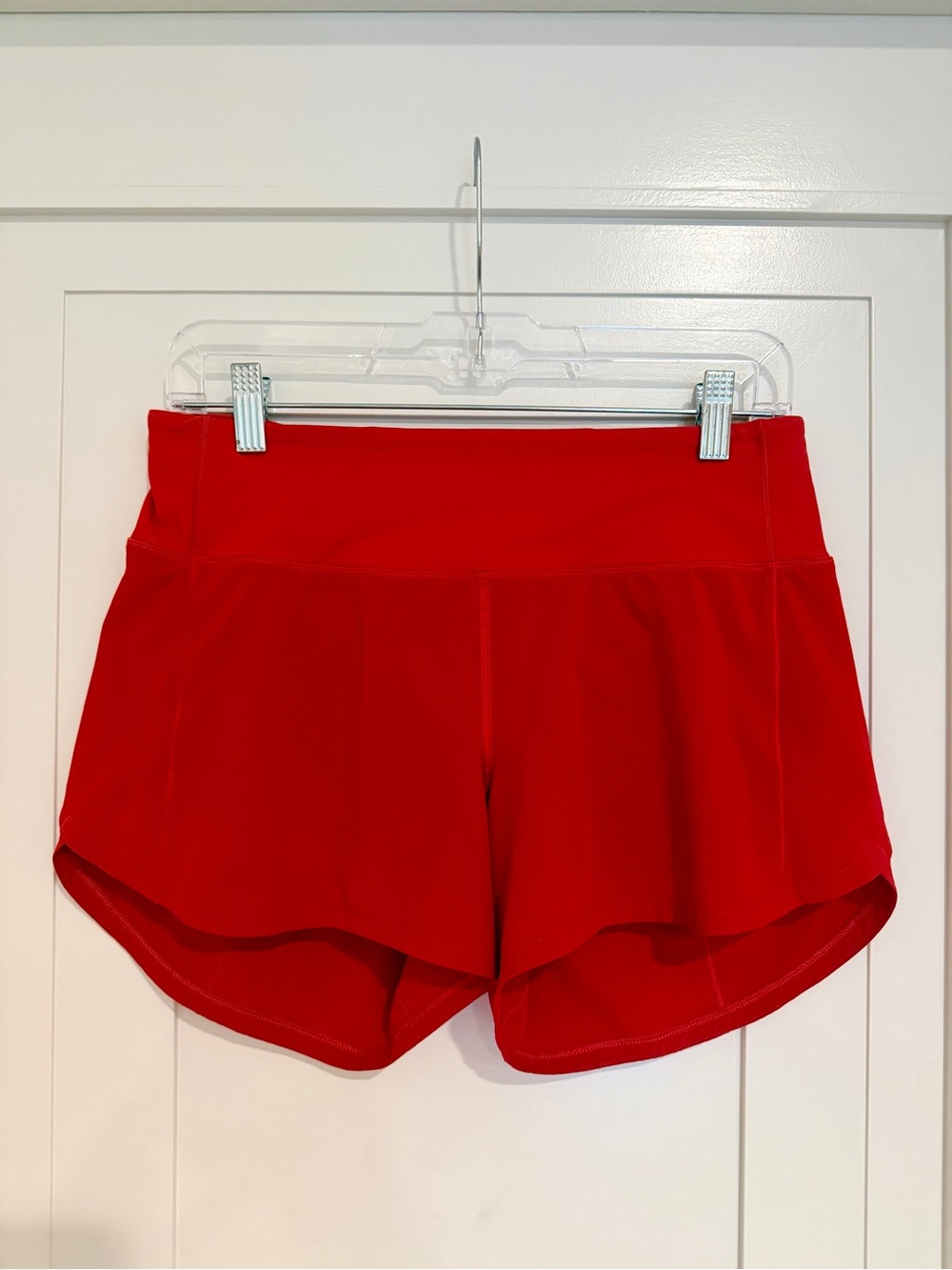 lululemon athletica Women's Red Running Shorts